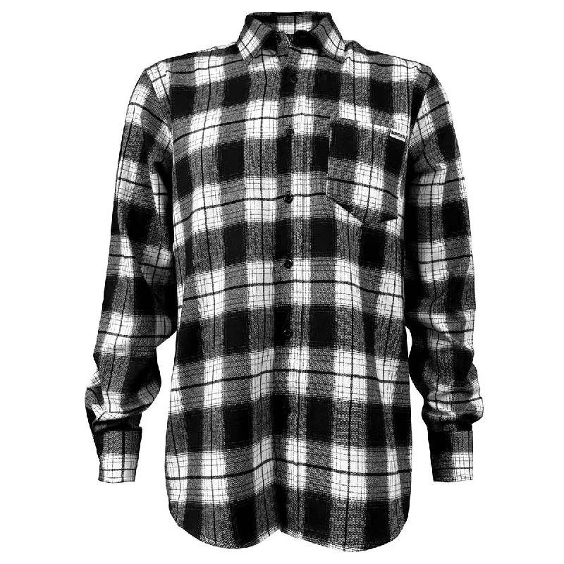 Bowdoin Black & White Plaid Flannel Shirt