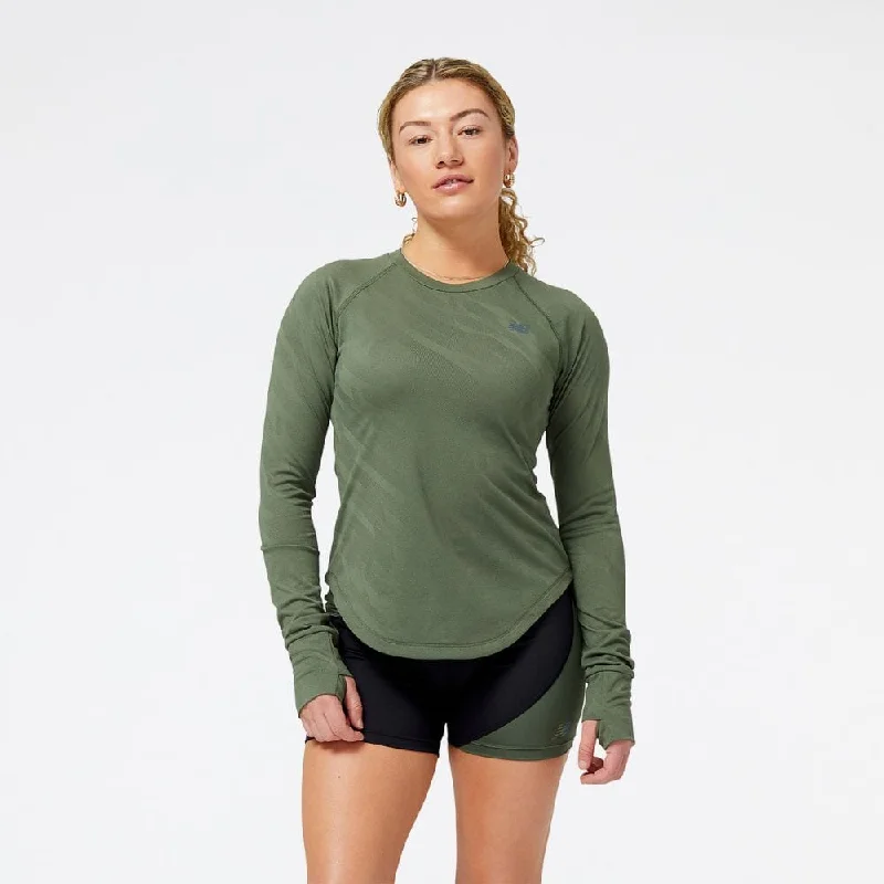 New Balance Women's Q Speed Jacquard Long Sleeve