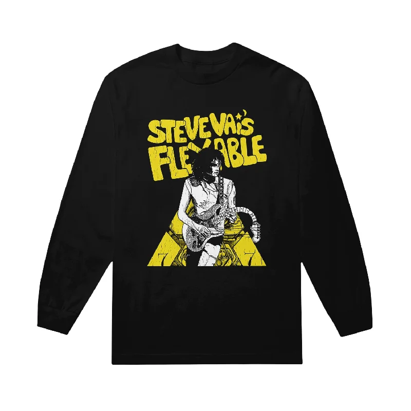 Flexable Illustrated Black Long Sleeve