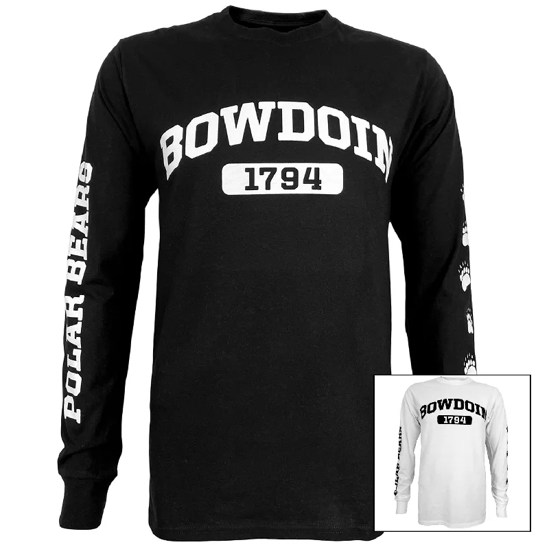 Bowdoin 1794 Basic Long-Sleeved Tee from Champion