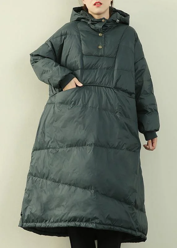 2024 green warm plus size casual Puffer Jackets winter hooded  clothes