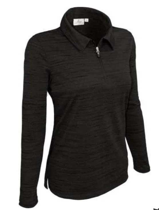 All American Clothing Co. - Women's Long Sleeve 1/4 Zip Polo Tiger