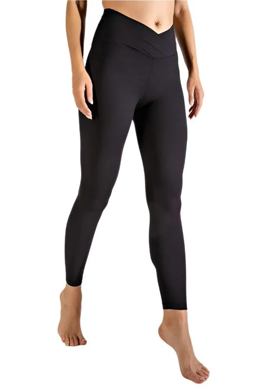 V Waist Full Length Leggings