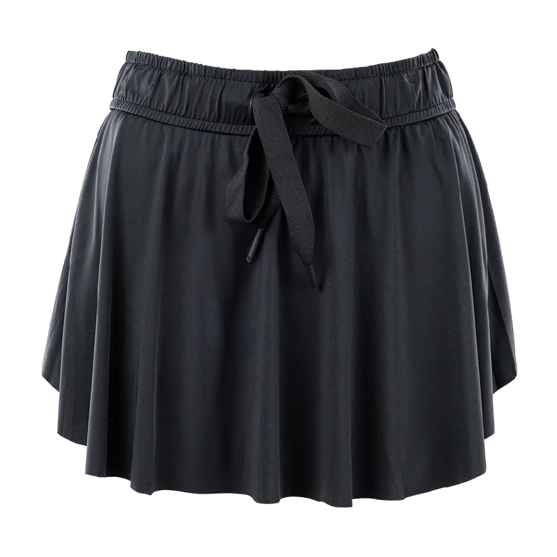 Athletic Black Tie Skort