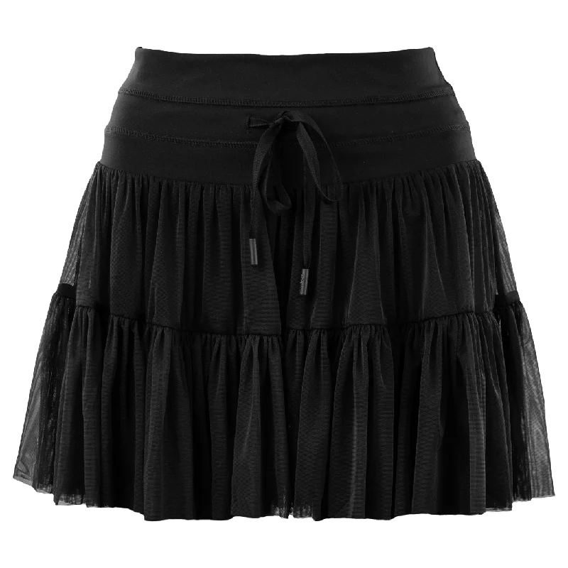 POPFLEX Black Pirouette Tiered Skort