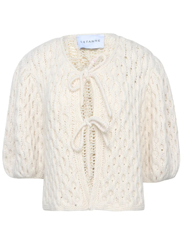 Cream Fiona Cashmere Cardigan