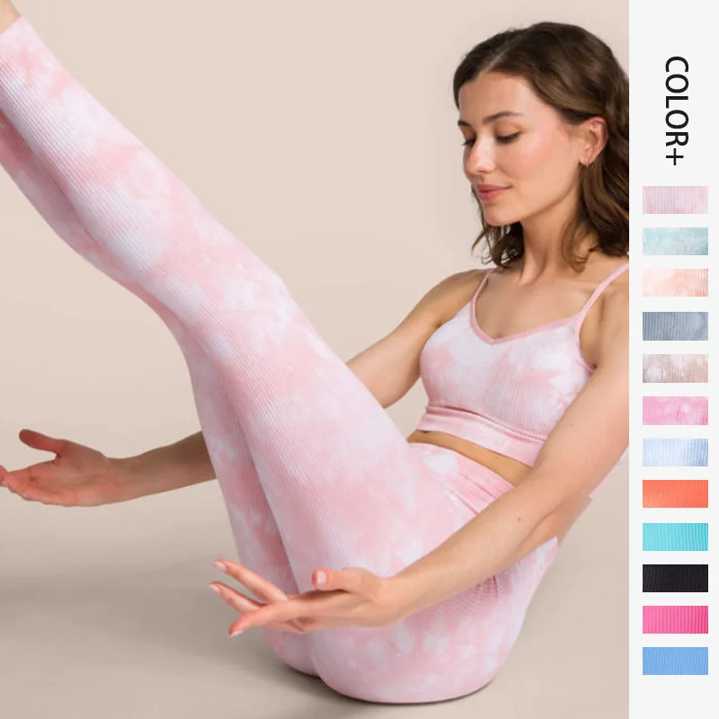 Sexy Fast Drying Dyed Yoga Sets for Women