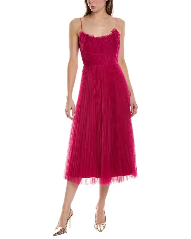 ML Monique Lhuillier Tulle A-Line Dress