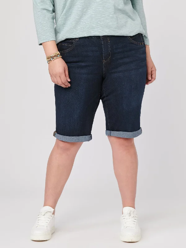 "Ab"solution® Indigo Bermuda Plus Shorts