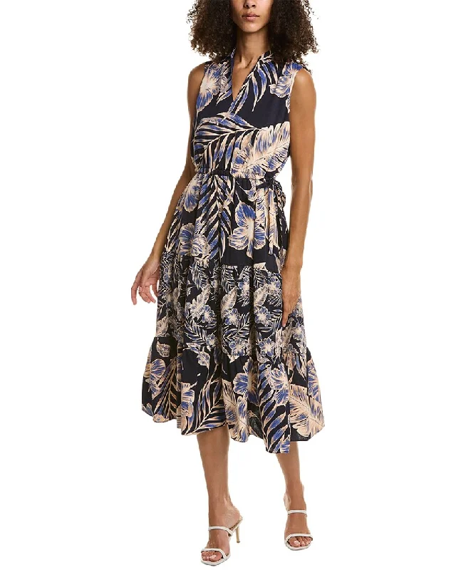 Anne Klein Dobby Tiered Dress