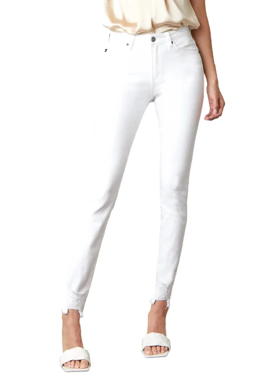 High Rise Super Skinny Jeans In White