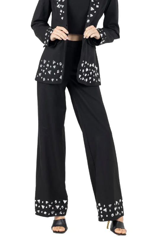 Joslin White Stone Pant In  Black