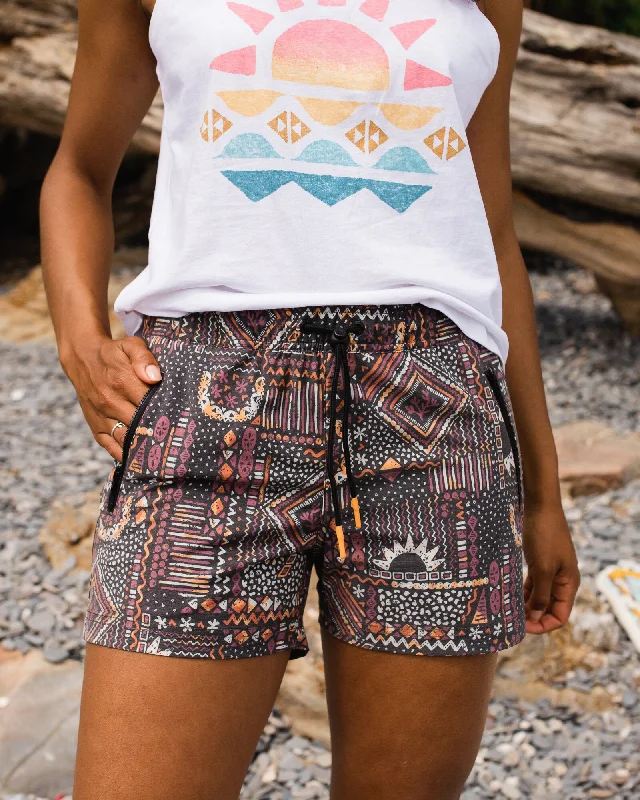 Way Out Recycled All Purpose Short - Vintage Patchwork Black/Multi