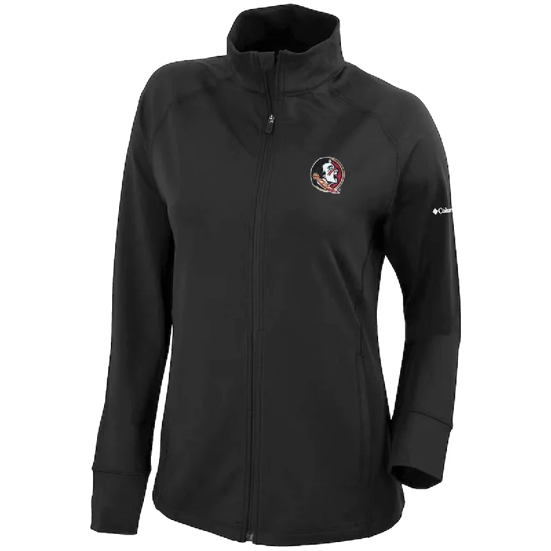 Columbia Women's Seminole Logo Full-Zip Lightweight Jacket - Black