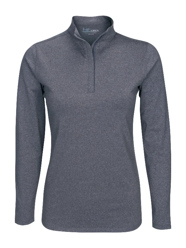 Heather Hightower Halfzip - Charcoal Heather