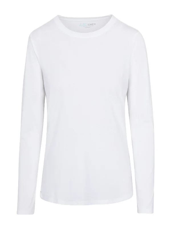 Throver Long Sleeve Pullover - White