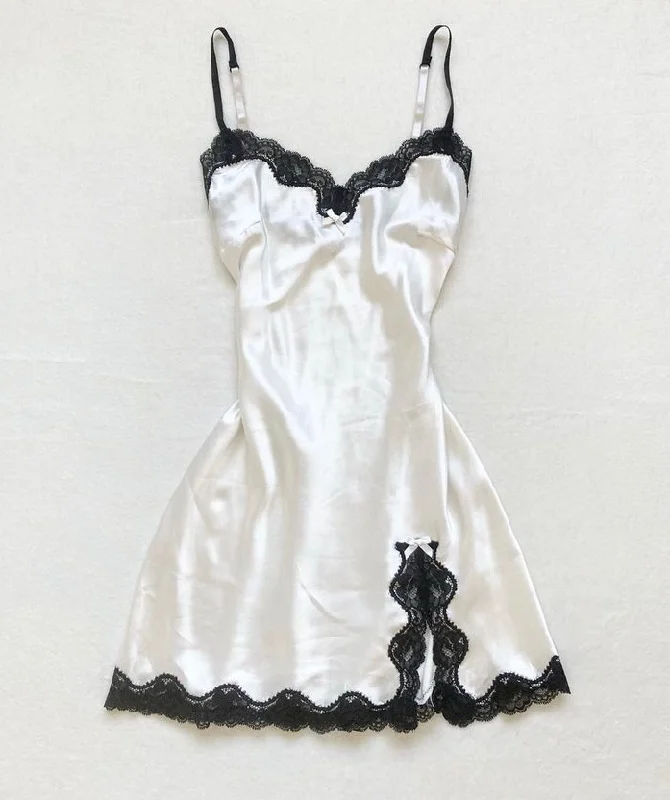 White Straps Lace Sexy Short Party Dress Mini Birthday Outfit, DP3286