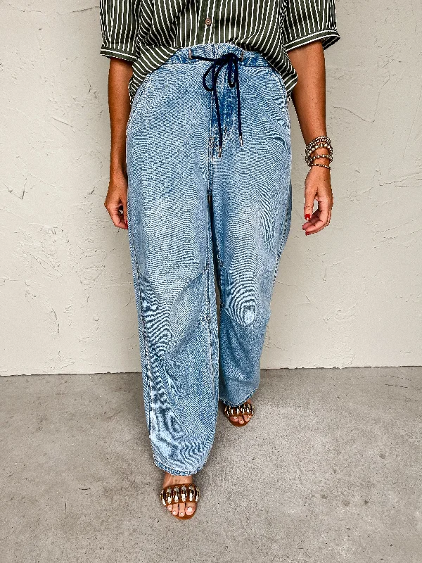 [DAZE] Jetset Denim Joggers-That Girl