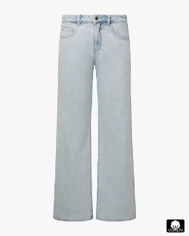 Mid Rise Slim Straight Pant