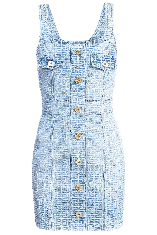 Monogram Short Denim Dress